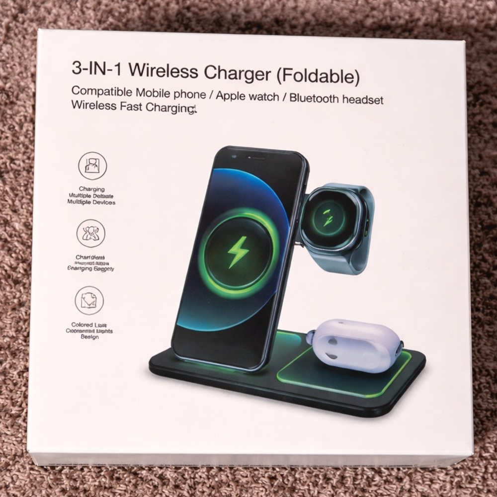 NEW Tech Bundle Retro Mini Game Console + 3-in-1 Charger + OWS Pro Earbuds VV4 - Picture 5 of 10
